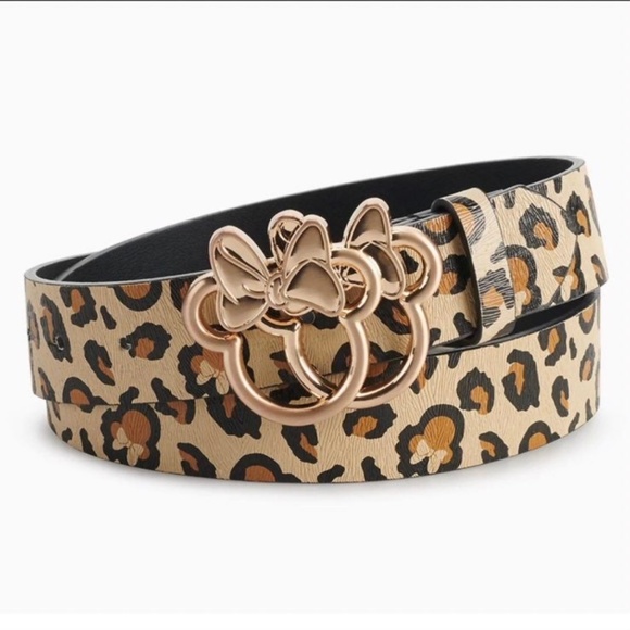 Disney Accessories - Disney Minnie Mouse Cheetah Print Belt -  Size Medium